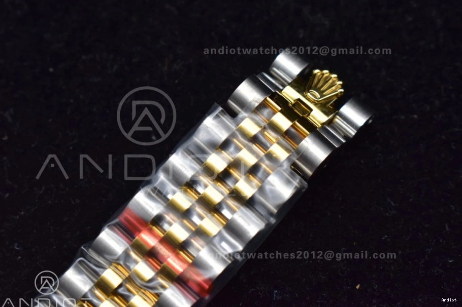 Fluted Syle Green Bezel and President DateJust Dial WF Markers 31 316L Steel Ladies Bracelet 278289 on 0118